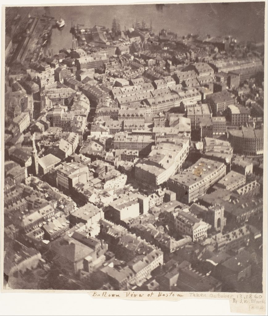 Boston z teplovzdušného balóna